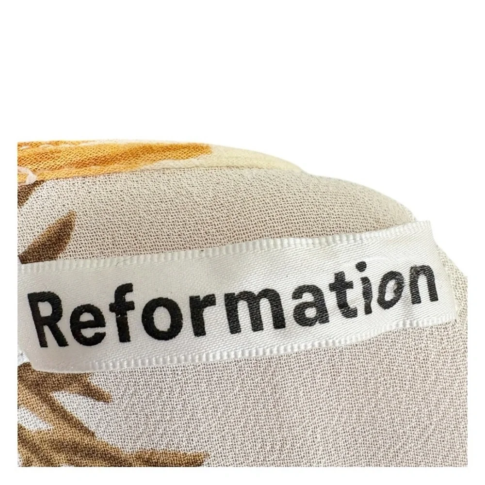 Reformation Lucky Wrap Mini Dress Size Medium - Picture 11 of 11